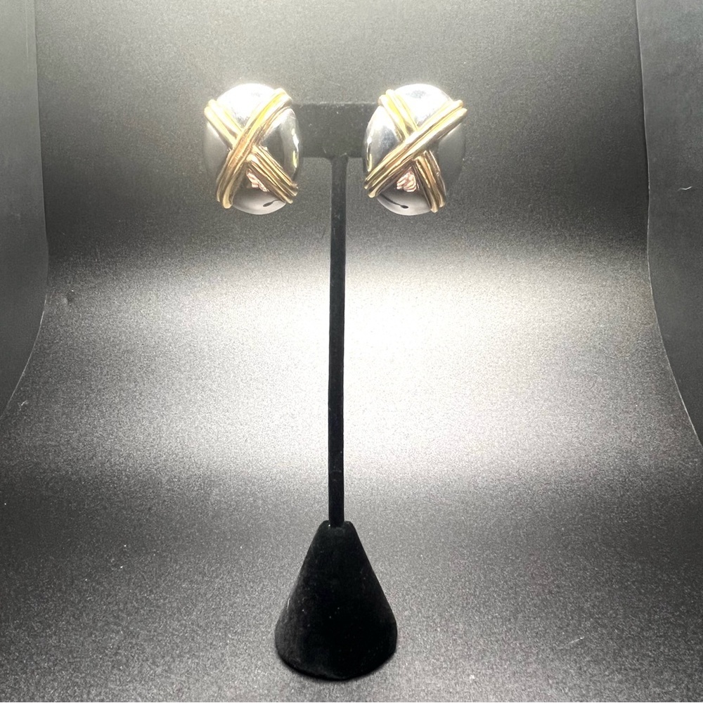 Vintage 80s/90s Statement Earring Bundle – Gold & Mixed Metal - Picture 11 of 13